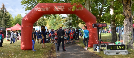 The Race Against Racism finish line