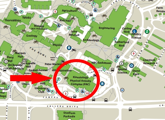 University of Saskatchewan Map