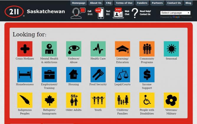 211 Saskatchewan